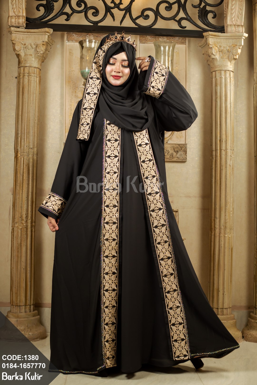 Embroidey and Stone work koti borka