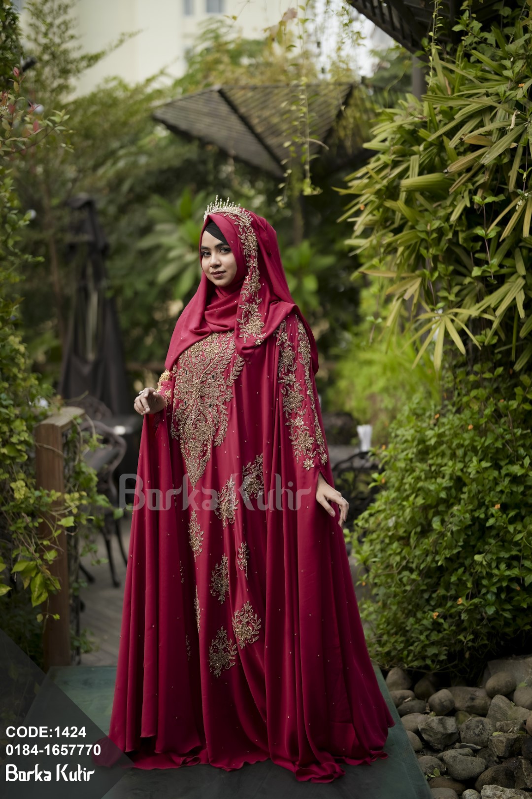 Princess Abaya S2 Maroon