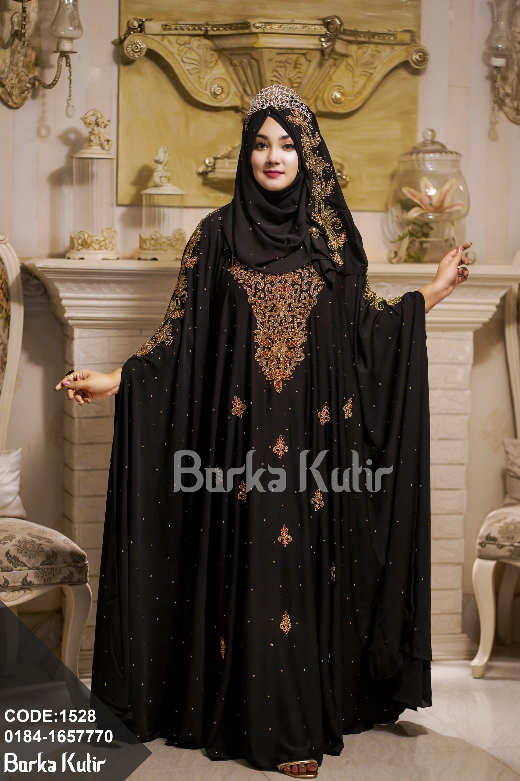Victorian Abaya S1 Black