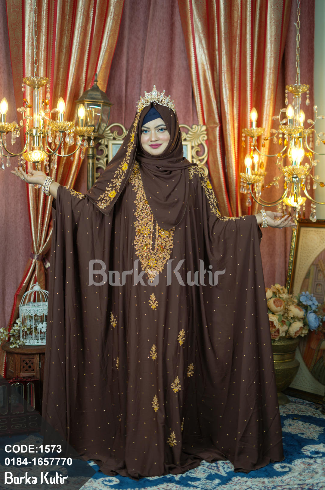Queenie Abaya S5 Coffe