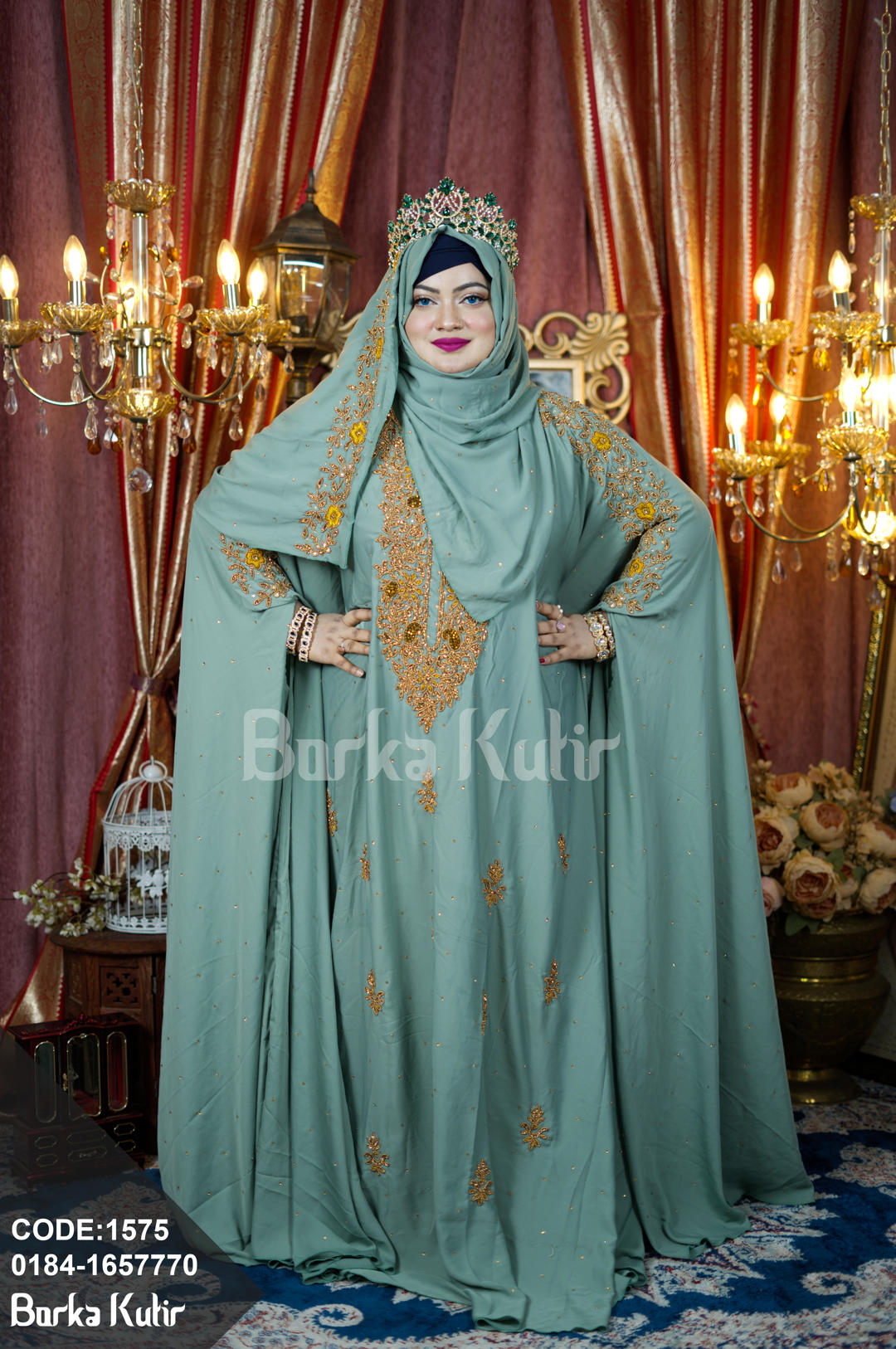 Queenie Abaya S5 Powder Blue