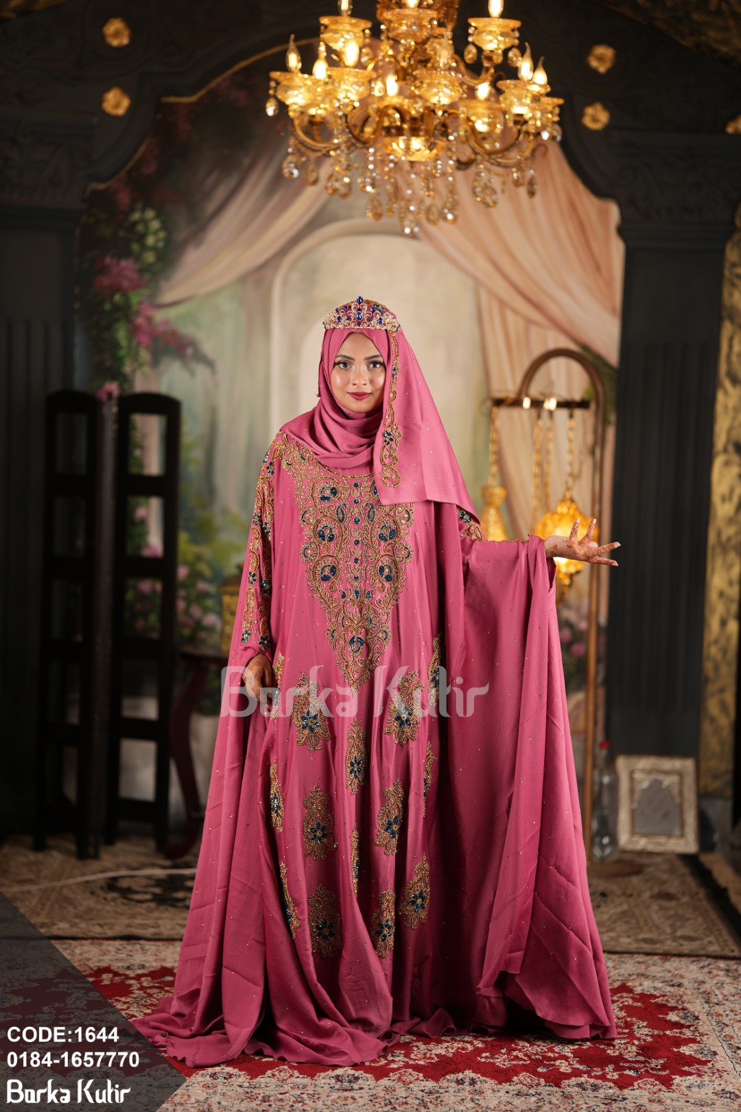Queenie Abaya S4 Safran Series Pink