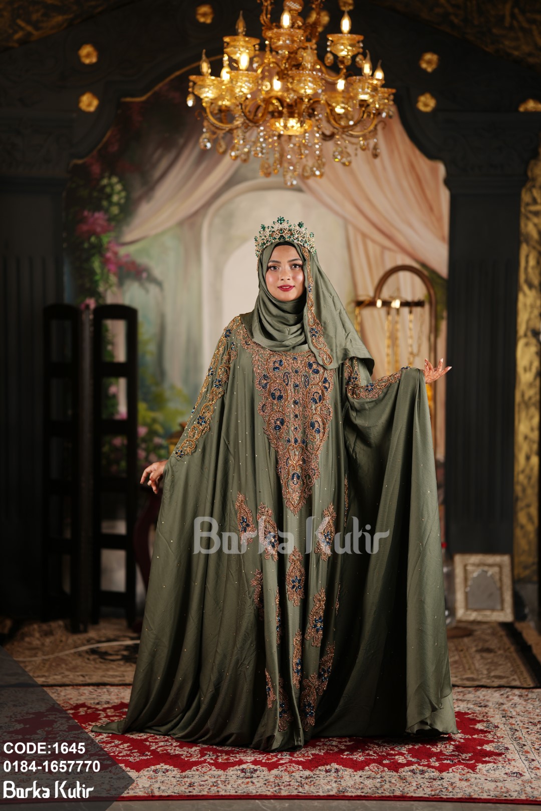Queenie Abaya S4 Safran Series Olive