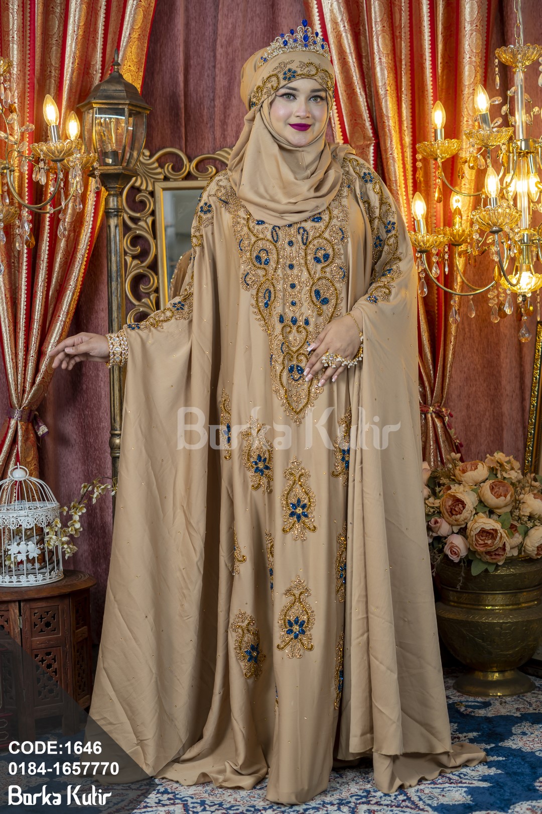Queenie Abaya S4 Safran Series Nude