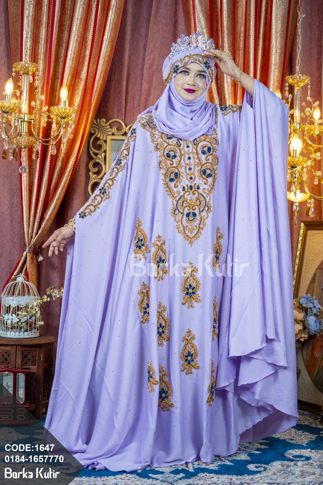 Queenie Abaya S4 Safran Series Lavender Light