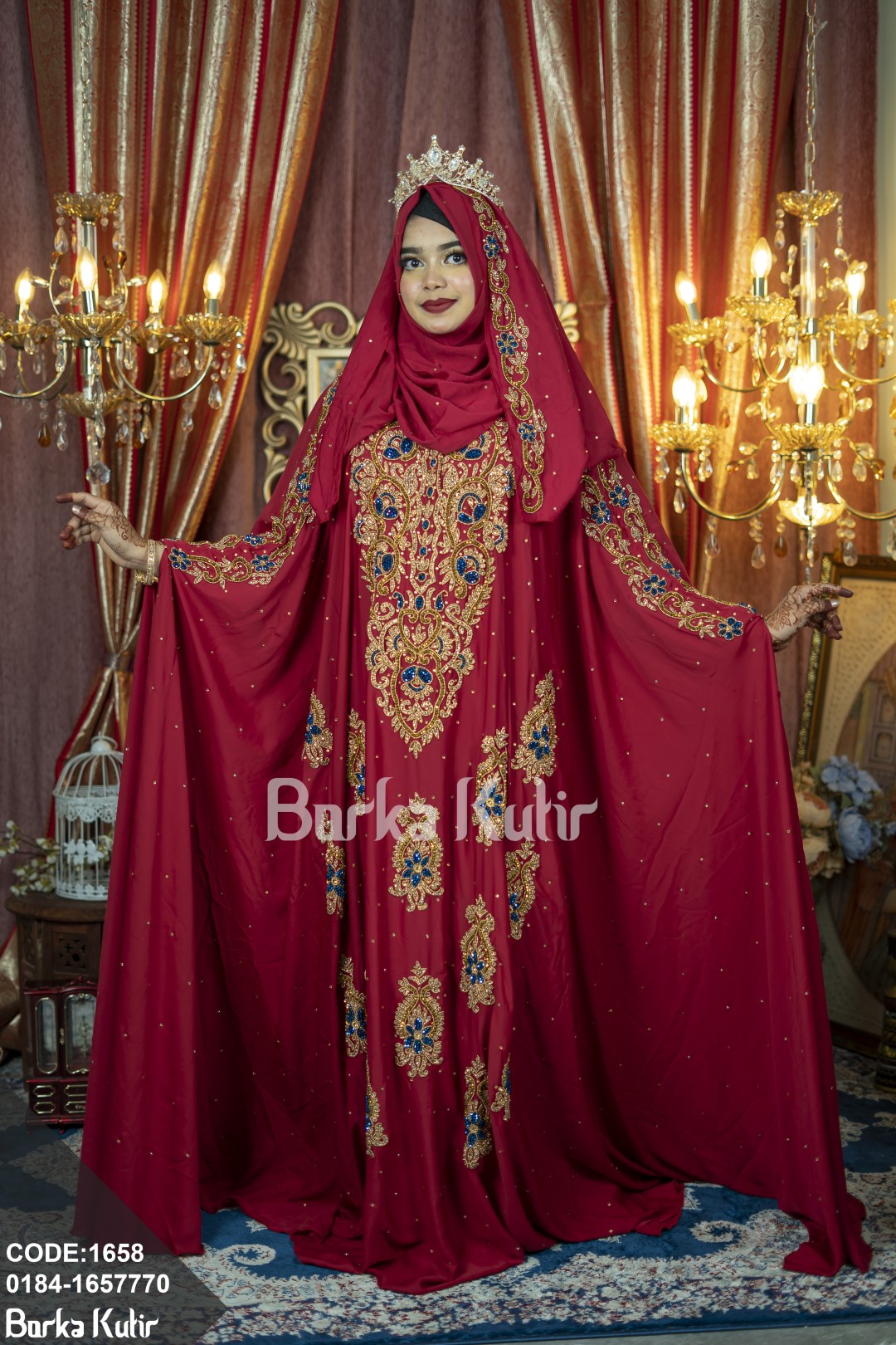 Queenie Abaya S4 Red