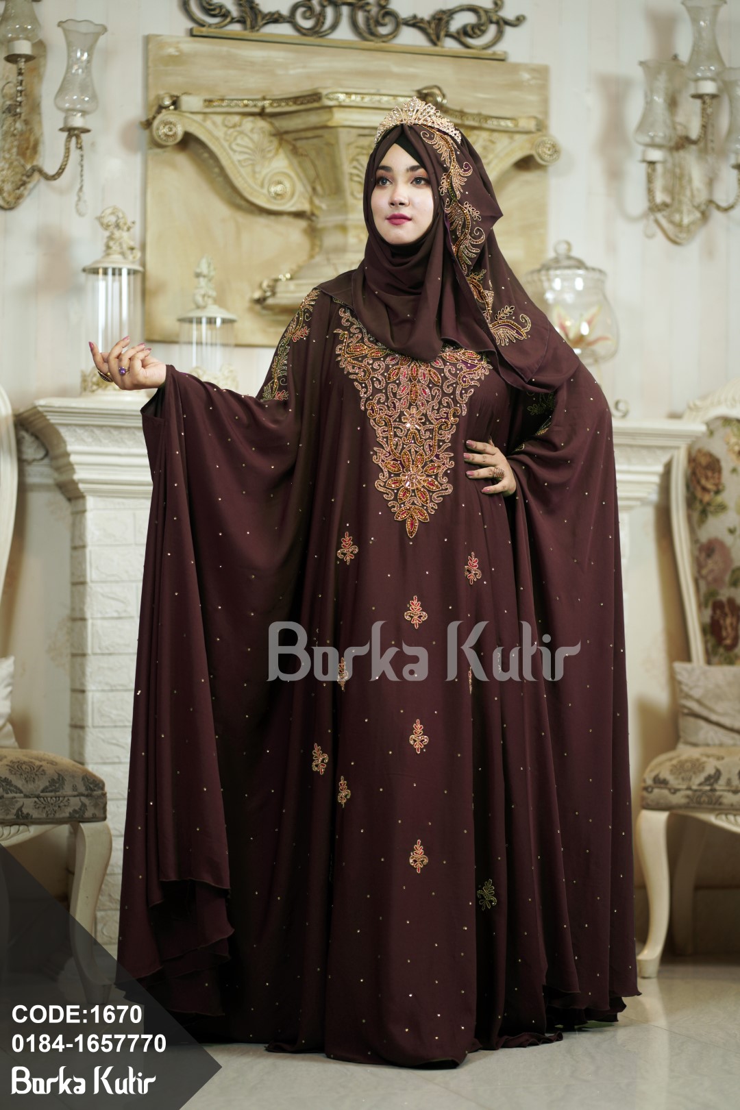 Victorian Abaya S1 Coffee